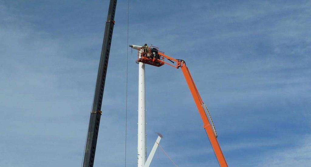 Installation Verify that the turbine tower has been