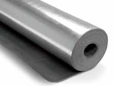 Deadens impact noise: L w = 21 db Improves footfall noise: 21% Thermal resistance: ± 0,06 m²k/w Sd value: >100m of 10,9 t/m 2 and shape retention 2,2mm 1x15m=15m 2 18 pieces BLACK SILVER