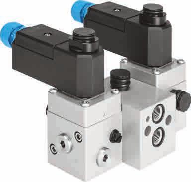 Most widely used redundant systems at field level Safety (1oo2) With enhanced safety (1oo2), two valves are connected in series. Both valves are energised during operation.