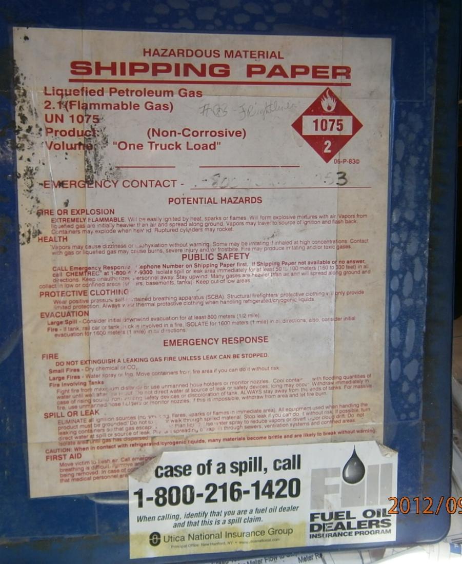 Shipping Papers Correct