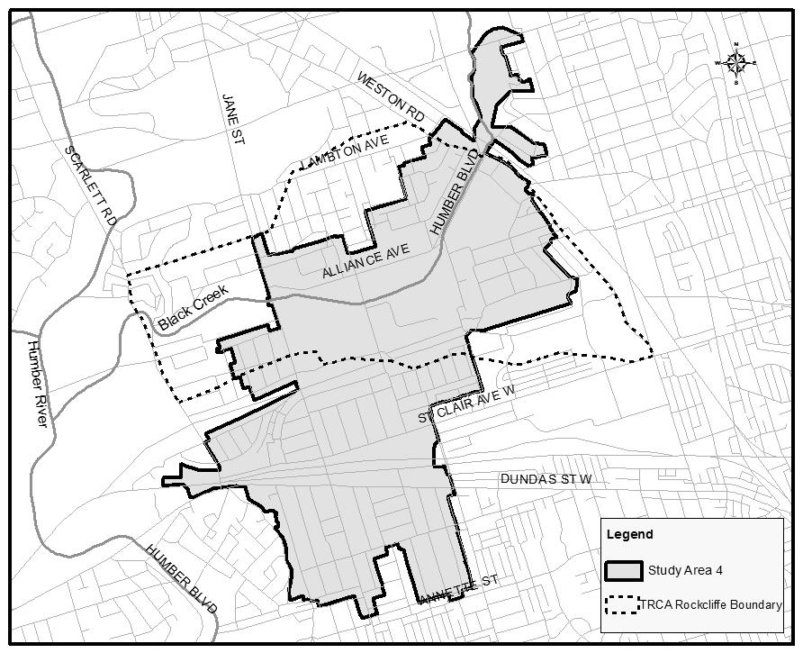 Figure 1: Basement Flooding Environmental Assessment - Study Area 4 In 2014, Toronto Water completed a Municipal Class Environmental Assessment (EA) Study for Study Area 4.