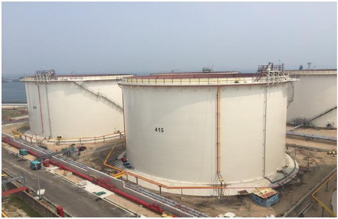 PB Tankers Limited, Phase 6 Storage Tanks Development, Singapore Project Description Total storage capacity - 790,000 cbm Product - Black Product (Fuel Oil, Low Sulphur Fuel Oil), White Product