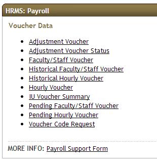 Voucher Basics: Payroll Channel Vouchers accessed through Payroll channel in OneStart Faculty/Staff Voucher Monthly Exempt Employees Biweekly Non-Exempt Employees Hourly