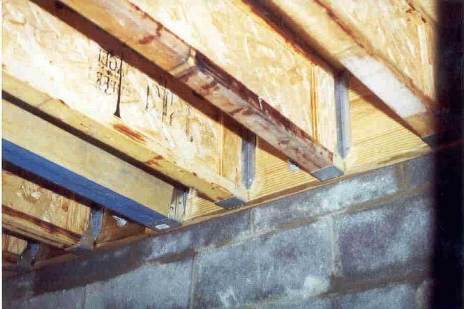3.3 Laminated Wood I-Beams 3.3.1 This type of support system is primarily comprised of 1/2 oriented strand board (OSB) or 3/8-1/2 plywood web members, and 2x3 or 2x4 wood flanges.