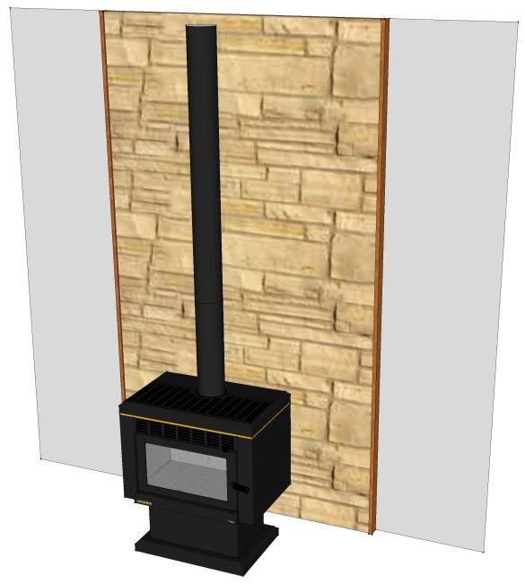 Internal stonework to fireplaces and feature walls When installing stone to an interior feature wall or fireplace you have a couple of options to consider depending on the space you have available