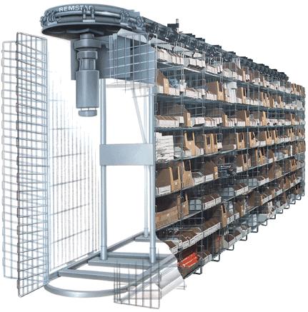 HORIZONTAL CAROUSEL 41 FEATURES It is a series of rotating bins of adjustable shelves driven on the top or bottom by a motor Rotation takes place on an axis perpendicular to the floor at