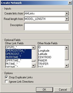 Figure 4: Screen shot for creating AM network file Figure 5: