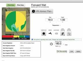FOUR POWERFUL TOOLS IN ONE FieldNET Advisor streamlines irrigation management and features all of your key information in one place.