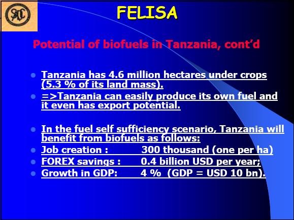 Tanzania farming for energy