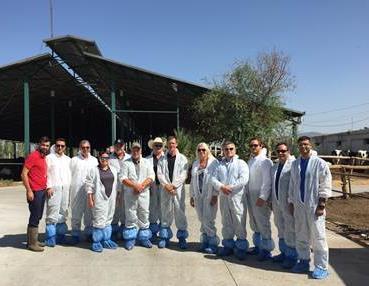 The delegation visited several farms in Turkey to familiarize themselves with cattle operations in the country.