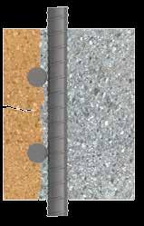 CORROSION RISK BUT NO VISIBLE CORROSION DAMAGE Concrete façade or civil engineering structure without protective coating.