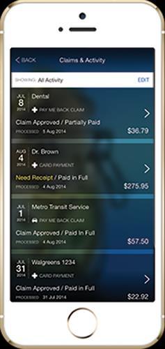 EZ Receipts App Check balances, request funds and submit claims
