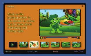 teaches kids the importance of a nutritious breakfast. 111 At www.mightygiants.com, the company s equity characters, Sprout and the Jolly Green Giant, promote good nutrition and exercise.