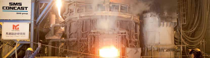 ELECTRIC ARC FURNACE Optimum efficiency in both energy and material consumption EAFs by SMS Concast set new standards in productivity, product quality, and also energy and material efficiency.