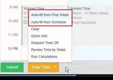 Enter Time in Workday Select a day in the calendar to launch time block window When time is entered for the pay period, hit
