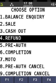 REFUNDS A Refund transaction is used to reverse a Sale transaction that has already been settled by the Bank.