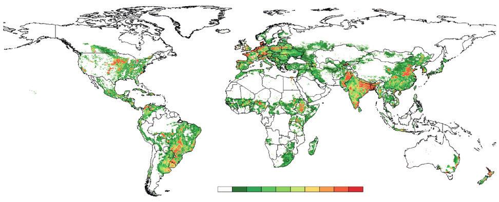 NATURE CLIMATE CHANGE DOI: 1.138/NCLIMATE2925 REVIEW ARTICLE MtCO 2 e km 2 yr 1 7.5 15 3 45 6 75 9 15 12 Figure 1 GHG emissions from global livestock for 1995 25.