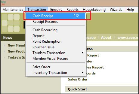 How to Issued a cash receipt First, you need to have a cashier s personnel information.