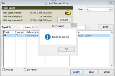 3. Click on [Load] button to list out all the transactions 4.