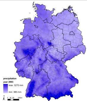 Database: Germany Land Use Climate data Soil index