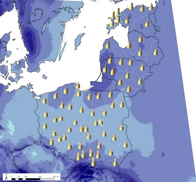 Database Europe: precipitation http://www.worldclim.