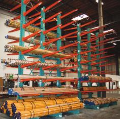 PALLET RACKS Pallet racking, also known as selective racking, can be manufactured in both rolled form and structural steel, depending on the customers application.