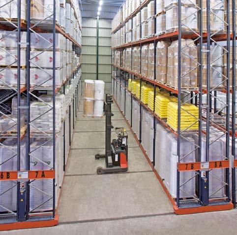 Pallet racking The system includes various