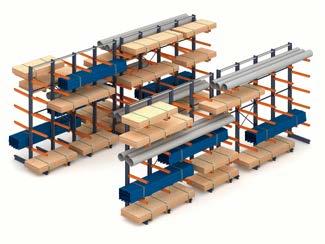 Other storage systems Cantilever racking for long loads For long items or items