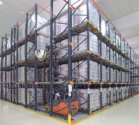 Suitable for homogeneous products with a large number of pallets per SKU.