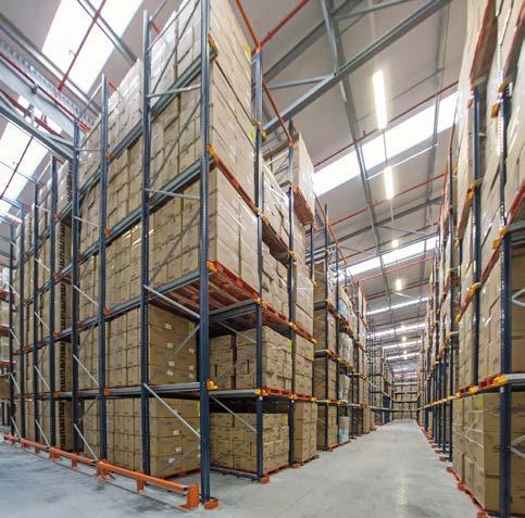 Pallet racking Can be used with either