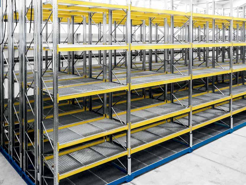 06 SHELVING MODULES More safety One hundred per cent safety within nominal weight limits Integrated shift protection High load capability, regardless of size and position of pallets PASSING TÜV