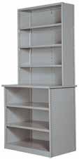 Clipper Shelving Ledge and Counter s Ledge s Ledge type shelving is recommended where greater depth of the lower compartment is desired, and a convenient working height surface ledge is required