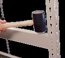 RivetRite Shelving Building Your RivetRite s Single Rivet High Density s Single Rivet high density shelving uses single rivet beams on intermediate levels, and double rivet beams at the top and
