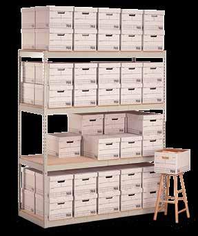 xx) 42 wide units hold 3 boxes across 69 wide units hold 5 boxes across Various unit heights are available 80 Box with Decking 46604A (Order deckinging separately) (Boxes are not Included) 80 Box