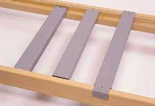 Plywood Support Frame Depth D - General Duty Cross Bar Supports loads smaller than unit depth on 1-5/8 step beams Not for plywood E - Heavy Duty Flanged Cross Bar 30 5AP330 36