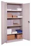 handle with two keys provided 78 High Storage Cabinet The 48 wide x 24 deep, 78 high storage cabinet provides spacious secure storage for almost anything Four reinforced shelves, each supported at