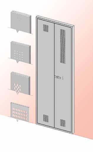 Lockers Construction Variations Ventilation Options Handles & Latching Die-Cast Handle This patented die-cast handle opens multi-point latch lockers with one simple motion Standard on 1, 2 & 3 tier,