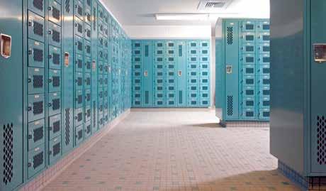 layout drawings submitted with the order (not to exceed 54 ) All-Welded lockers are available as standard in ventilated models with diamond-shaped perforations in the doors and sides for maximum