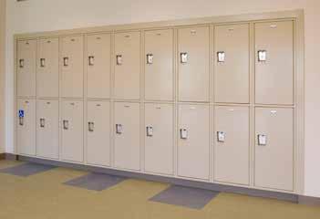shelves Recess Trim Recess trim is 3 wide and bridges the gap between lockers and wall and/or soffits when the lockers are recessed into a wall Side trim for left hand (LH) and right hand sides (RH)