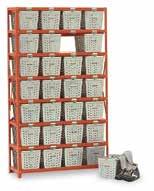 Lockers & Basket Racks Basket Racks/Special Purpose Lockers Basket Racks An economical shelving rack specially designed to accommodate wire baskets for storage of athletic apparel, swimming trunks,