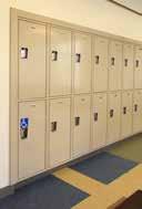 combination locks only Americans with Disabilities Act Information (ADA) and Lockers Penco lockers commonly accepted for ADA or barrier-free assignments are single tier and double-tier (lower tier