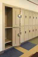 certain lock selections may not be recognized as ADA compliant without modification Single tier 60 or 72 high lockers with the Classic III recessed multi-point latch handles must have shelves