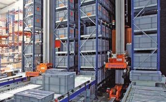 Stacker cranes for boxes are designed to achieve a high level of productivity and manage loads with boxes or trays.