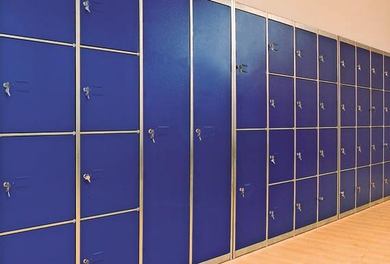 Metal lockers 3 Compact and attractive design. 3 Modular system permitting a wide variety of combinations.