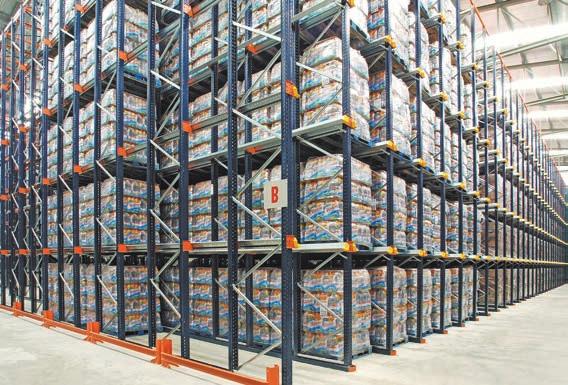 Drive-in pallet racking 3 Maximum profitability of the available space (up to 85%).