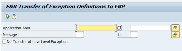 Exceptions SAP F&R Customizing Note 2220016