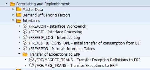 F&R Customizing to SAP ERP Transaction