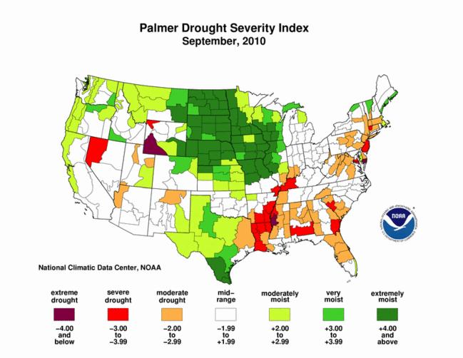 2010 - Second driest season on record in 110 Years 2011 Wettest