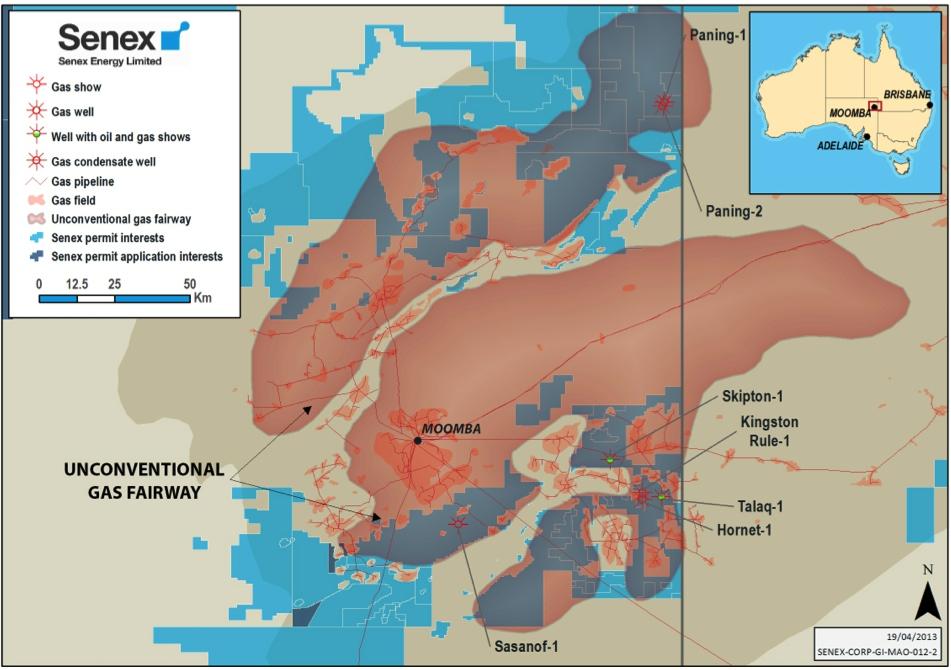 GAS BUSINESS The gas business took a major step forward during the June quarter with the identification of the Hornet gas field, and the estimation of contingent