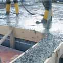if self-thickening concrete and concretes of slump class F4/F6 (in accordance with DIN 1045-2) are used, the risk exists that concrete seeps behind the PE foam filling where it can